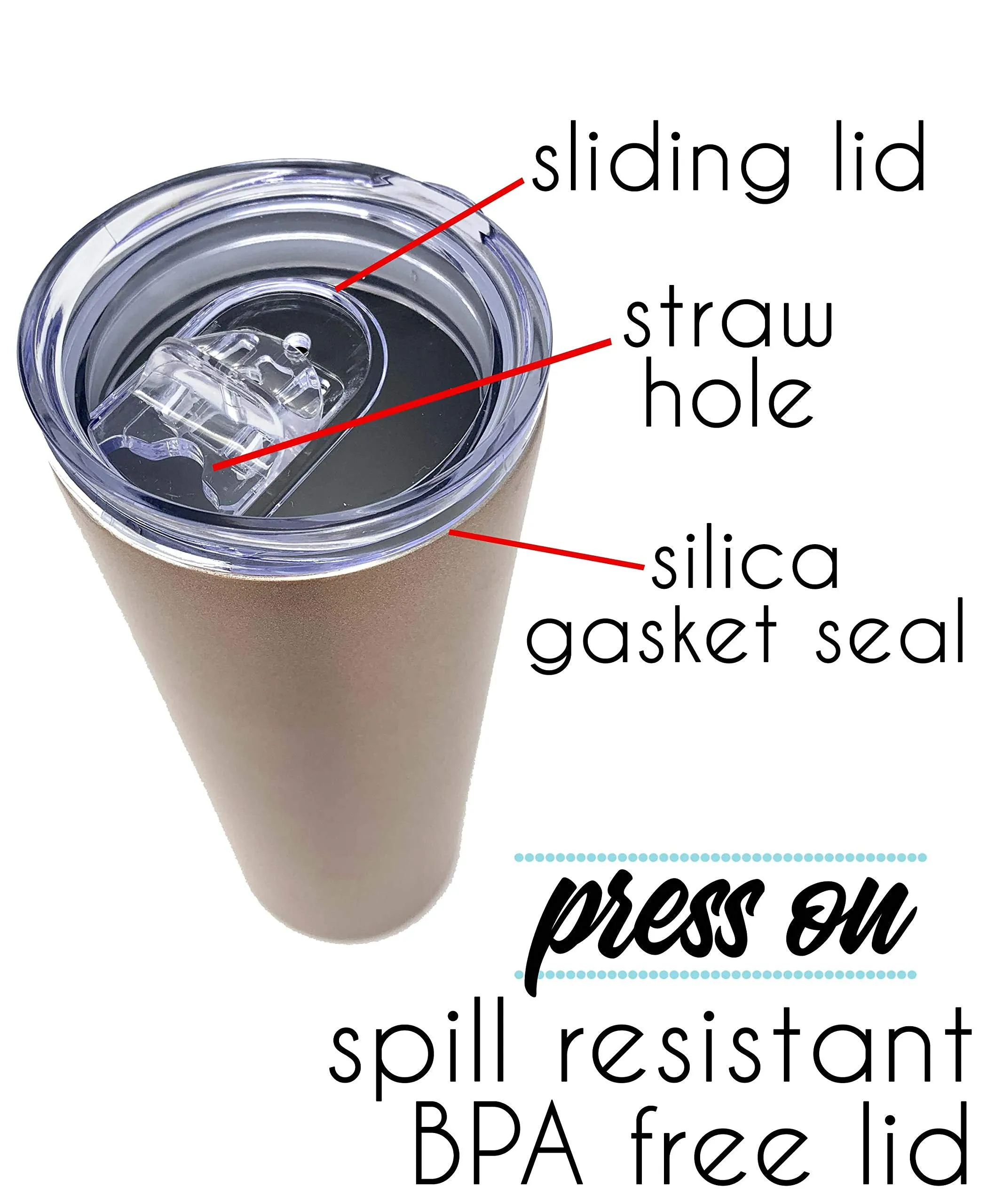 Nursing Work of Heart 20 oz  Rose Gold Skinny Tumbler for Nurses