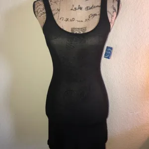 NWT Intimately Free People Black &amp; Metallic Sheer Slip Size XS