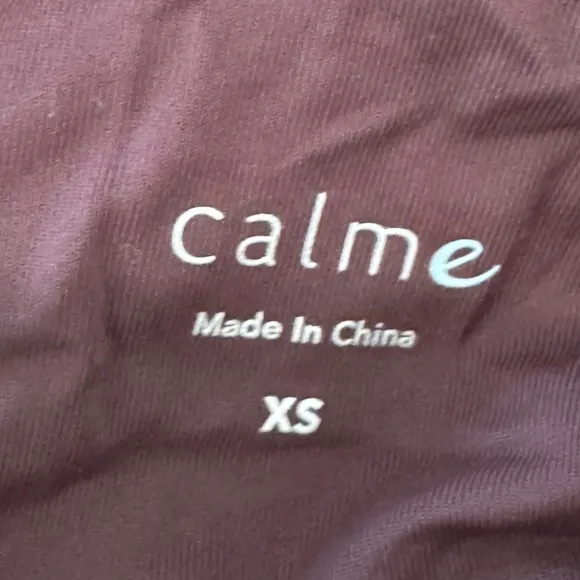 NWT JOHNNY WAS CALME Burgundy Strappy CROP sports Bra