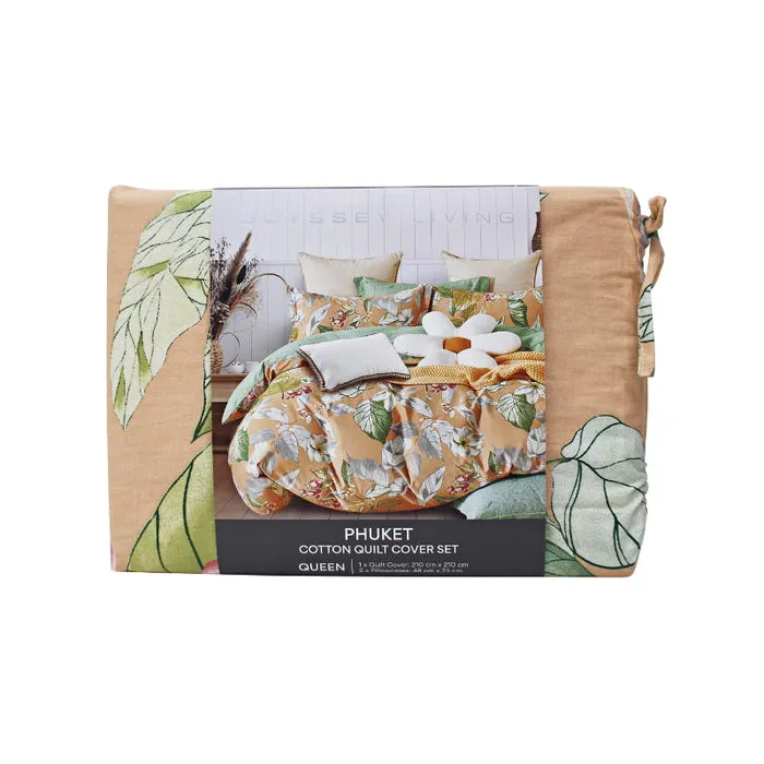 Odyssey Living Phuket Printed Cotton Quilt Cover Set