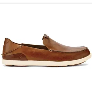 OLUKAI NALUKAI SLIP-ON SHOE - FOX/BONE Leather men’s 10.5