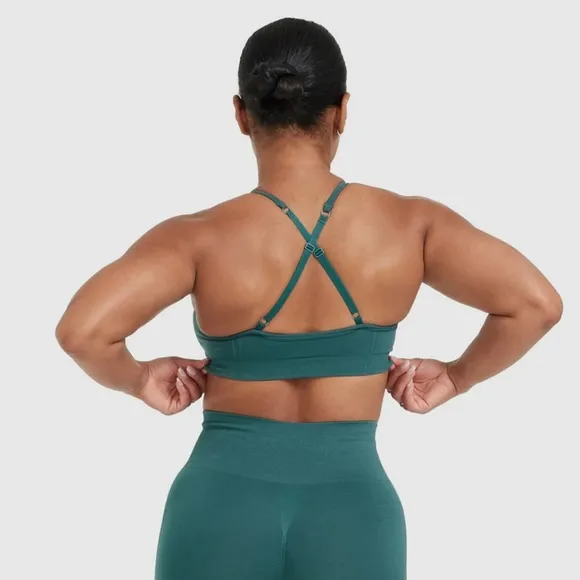 ONER ACTIVE Effortless Teal Strappy Bralette Sports Bra Small