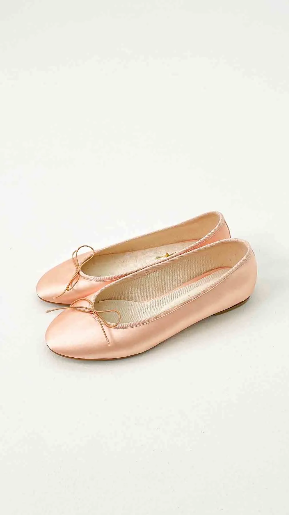 Opera Ballet Flats in ballet pink satin