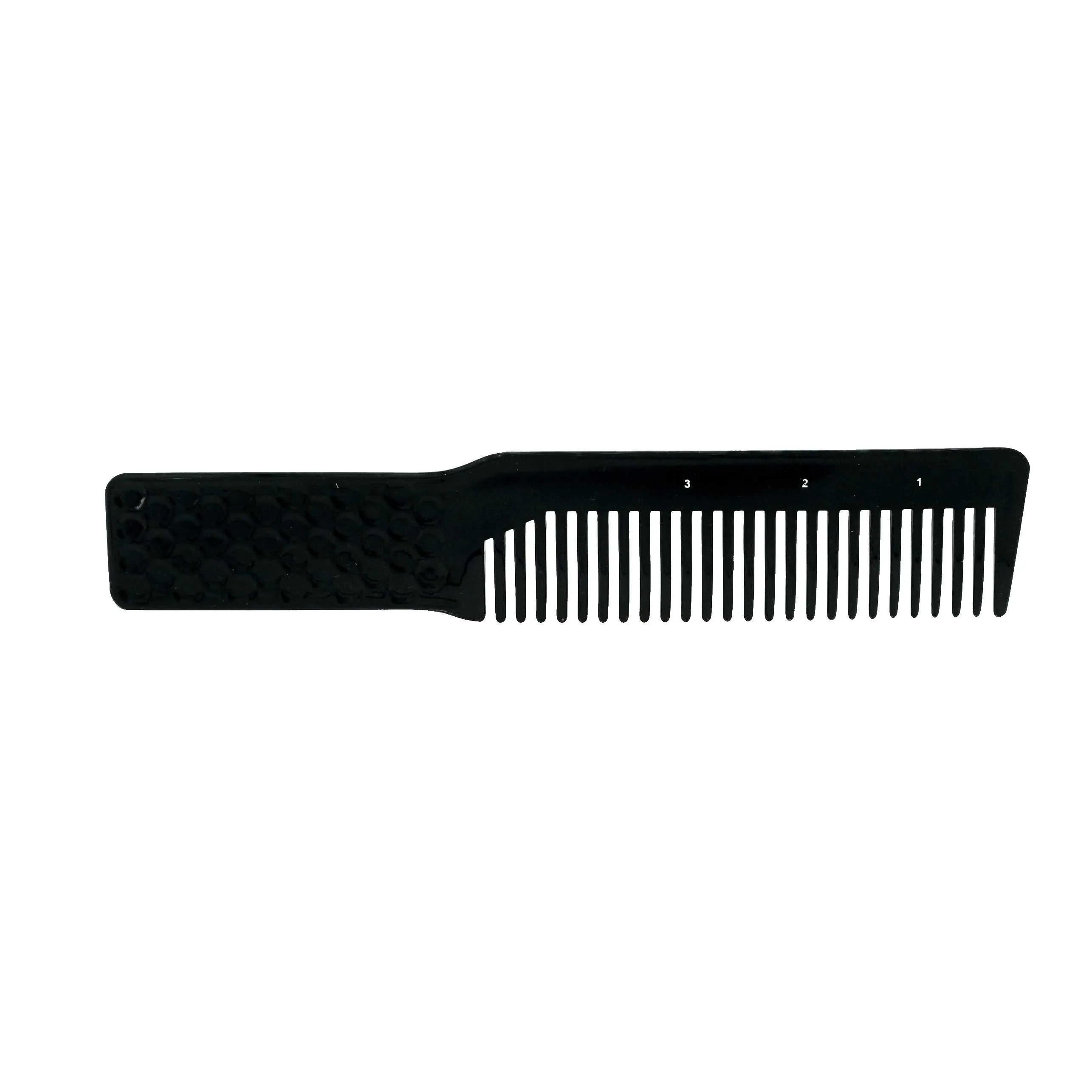 Pegasus 516B, 8in Hard Rubber Course Tooth Klipper Comb, Handmade, Seamless, Smooth Edges, Anti Static, Heat and Chemically Resistant Comb | Peines de goma dura - Black