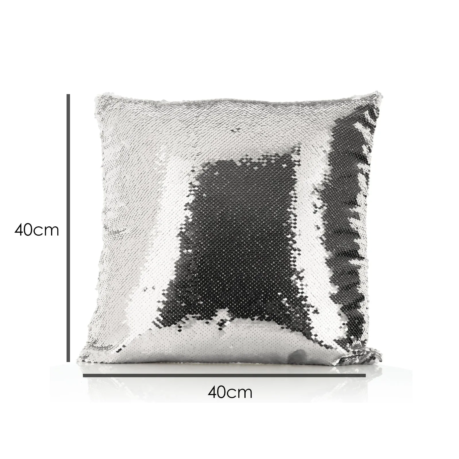 Personalised Sequin Cushion with Wild Boar Piglet with Bird and Bees and Cute Text