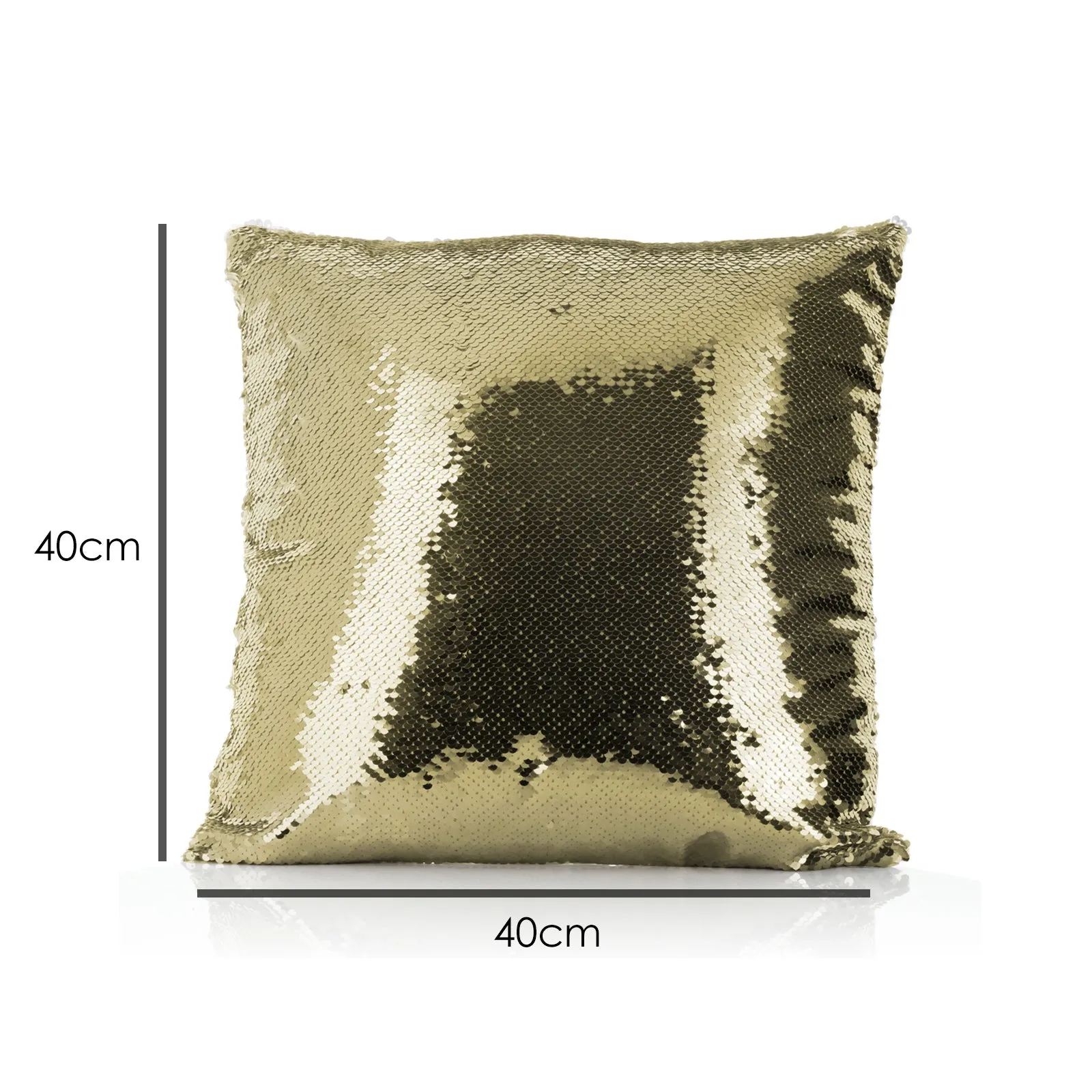 Personalised Sequin Cushion with Wild Boar Piglet with Bird and Bees and Cute Text