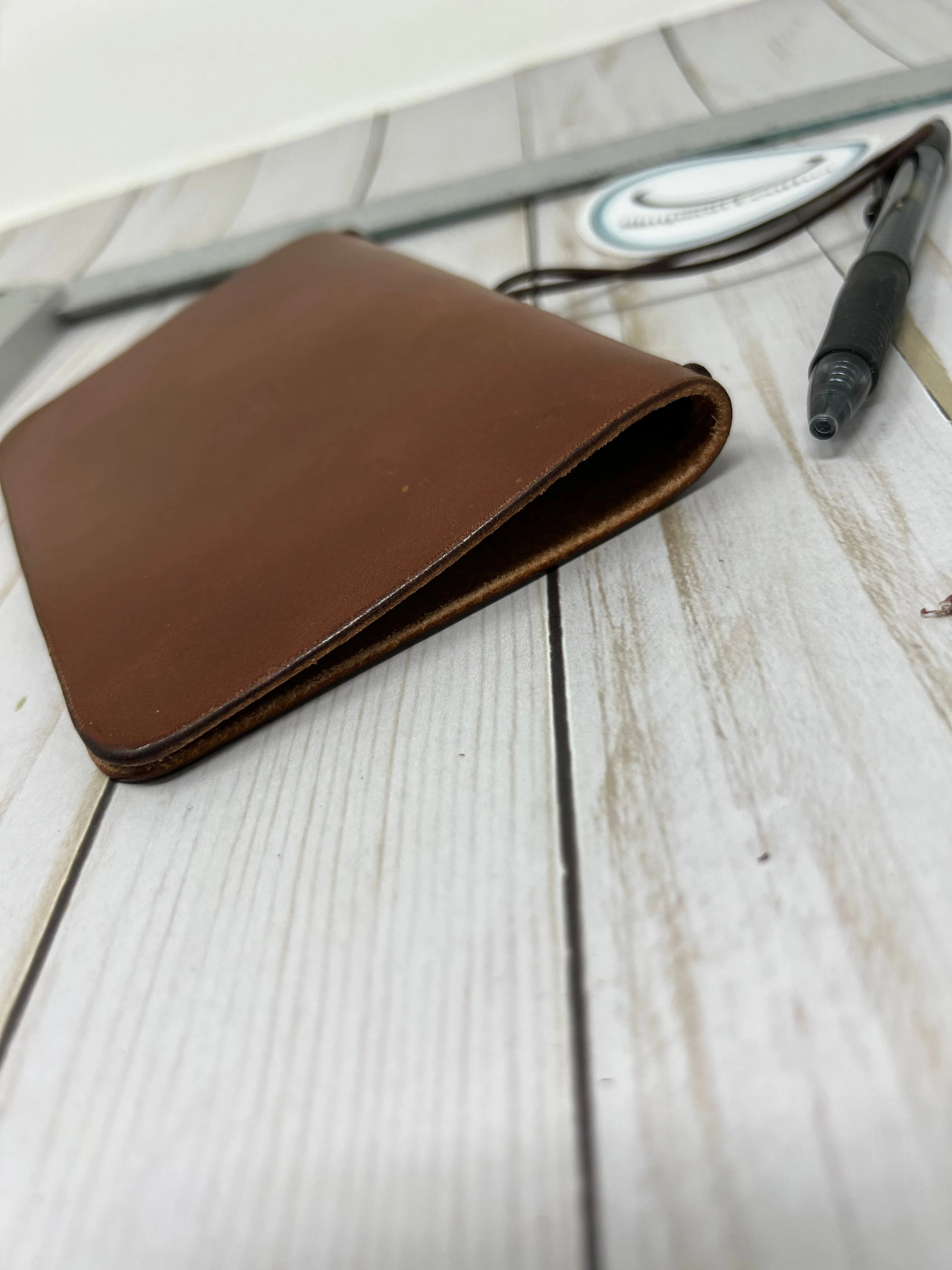 Pocket LeatherTraveler’s Notebook, Oak Harness,  for 3.5” x 5.5” inserts (not included)