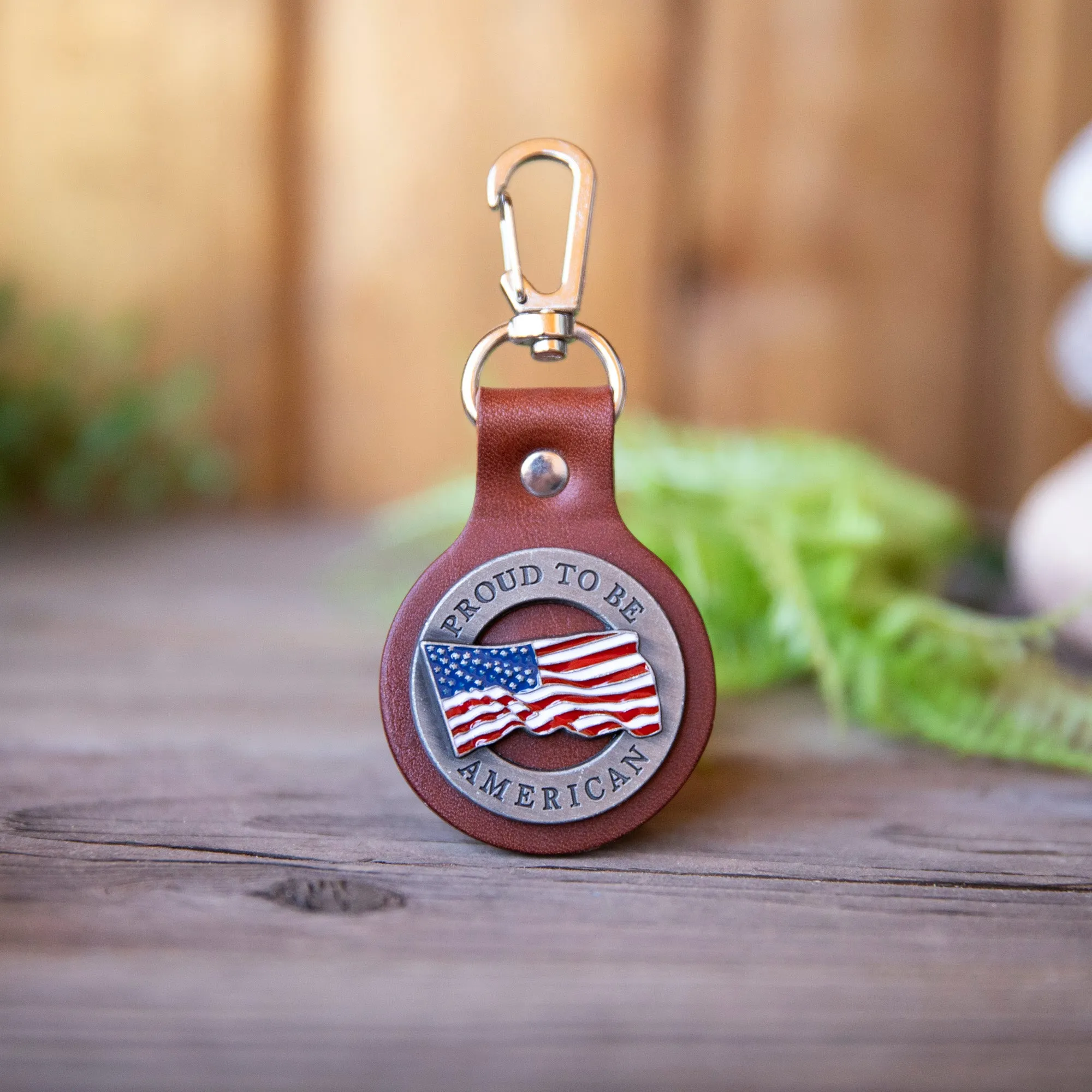 Proud to Be American Hook Keyfob