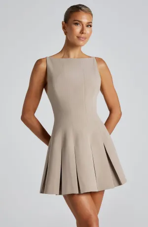 Rory Mini Dress - Taupe