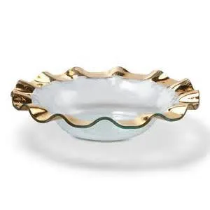 Ruffle Gold 7" Bowl
