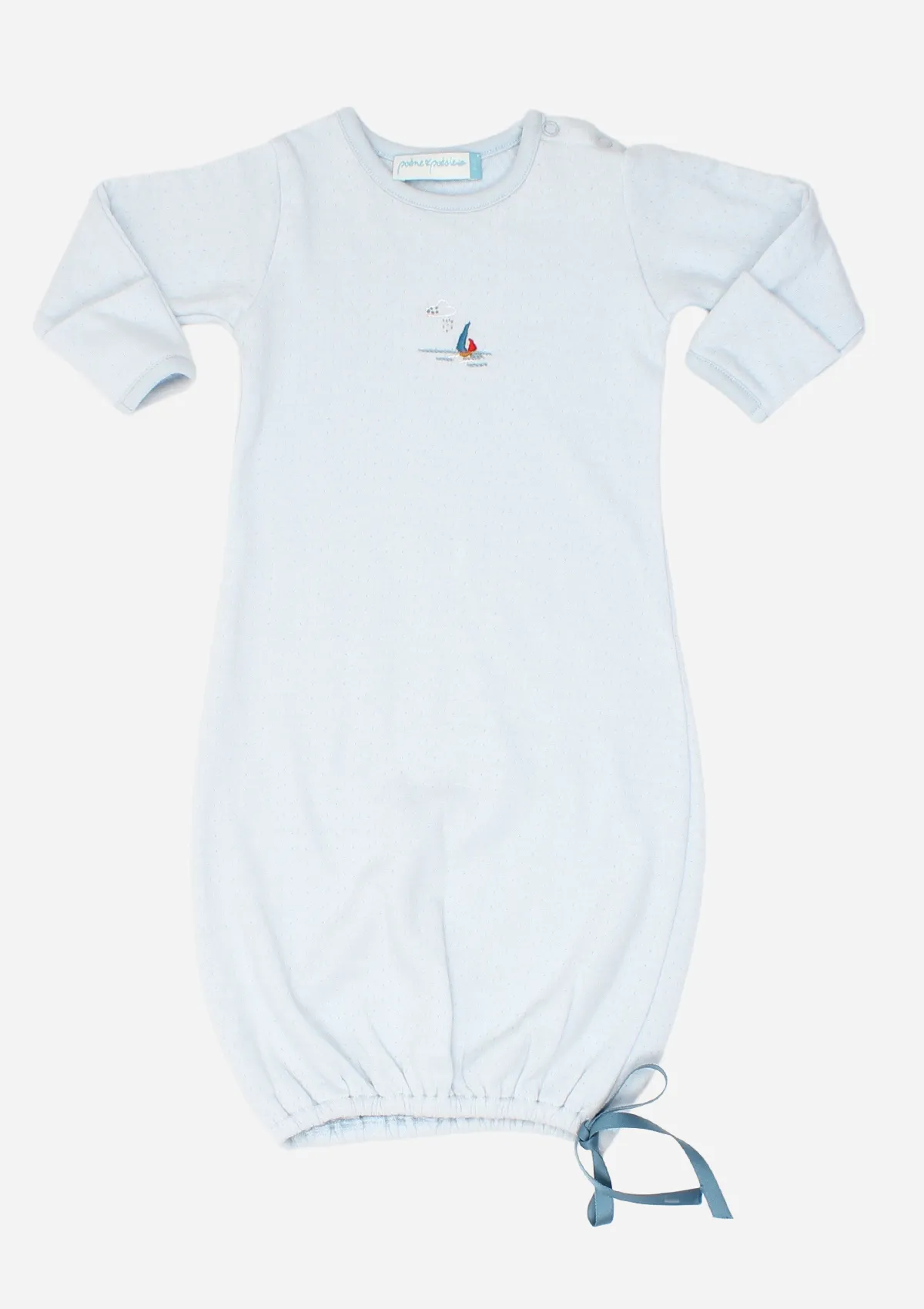 Sail Away Baby Gown, Sky Blue