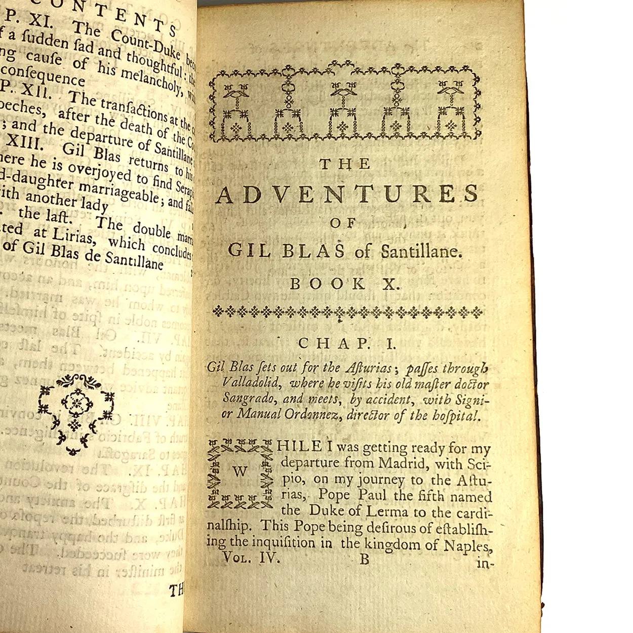Set of Four Books: The Adventures of Gil Blas by Alain-Rene Lesage