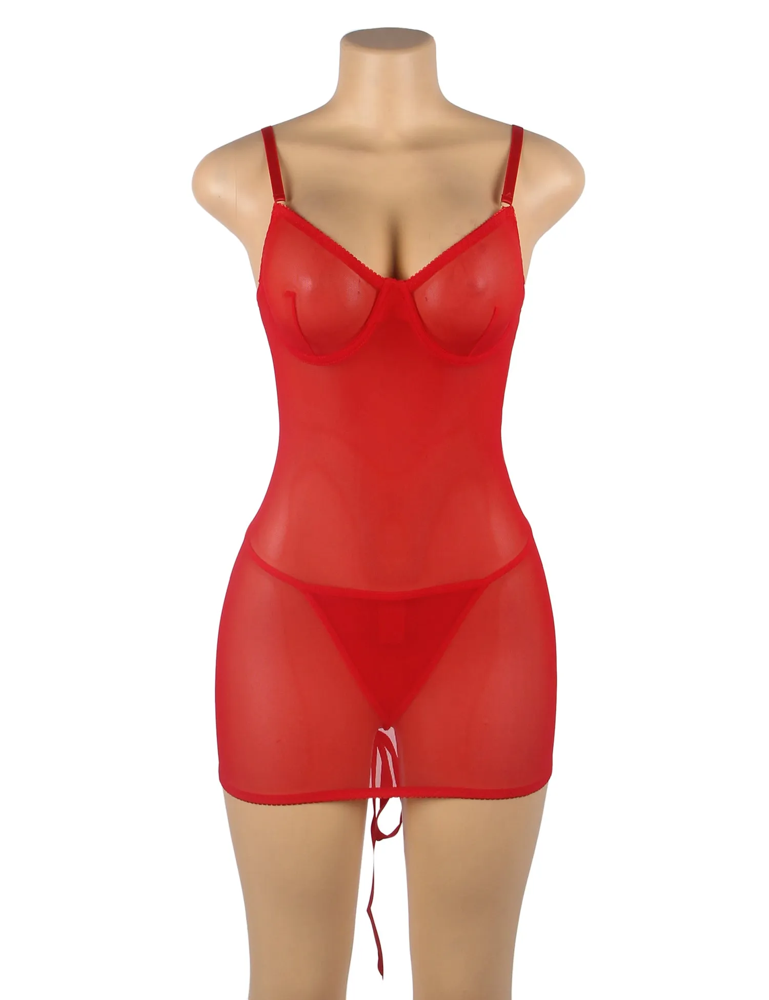 Sexy Egypt Mesh Strappy Lingerie With A Lace-Up Back (