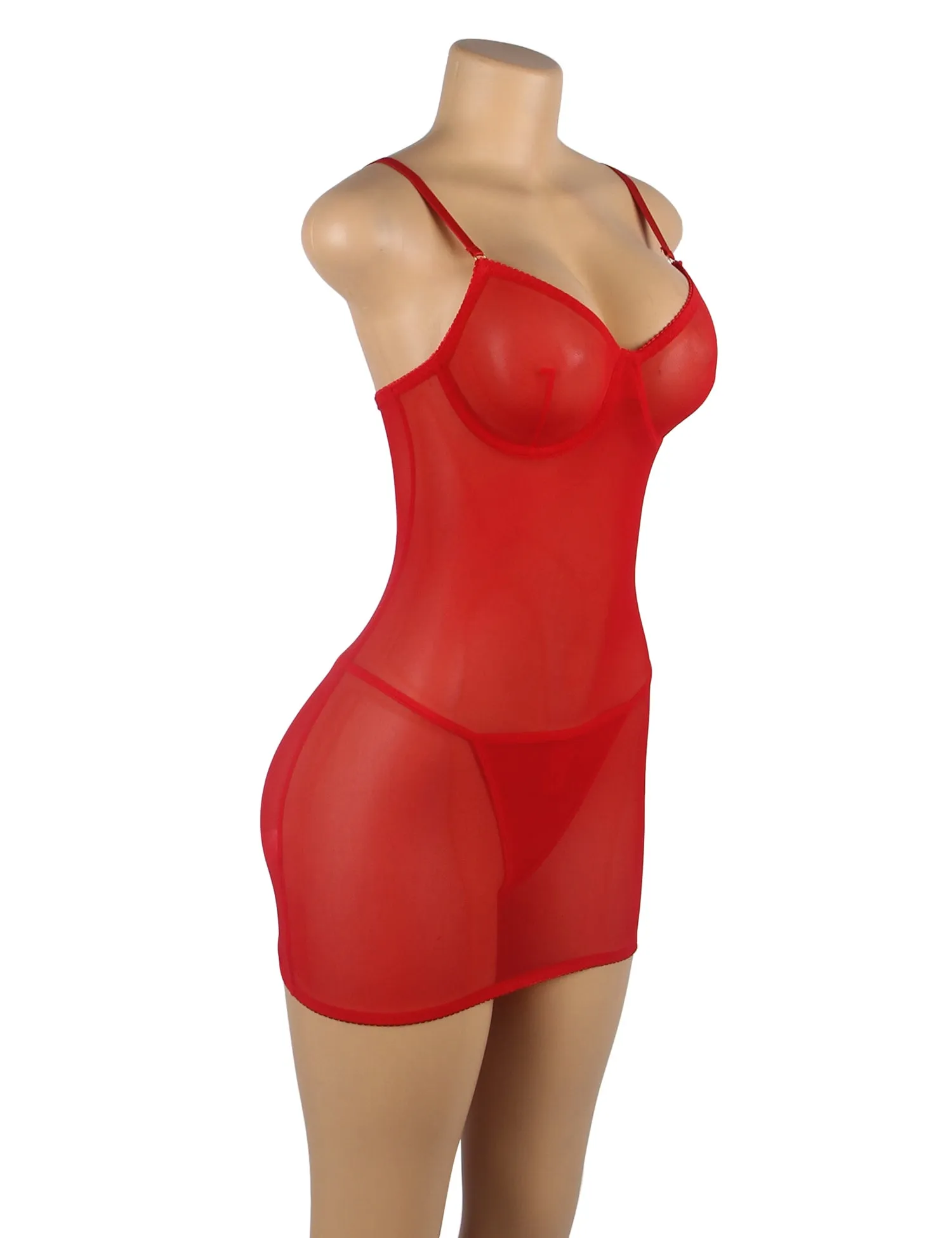 Sexy Egypt Mesh Strappy Lingerie With A Lace-Up Back (