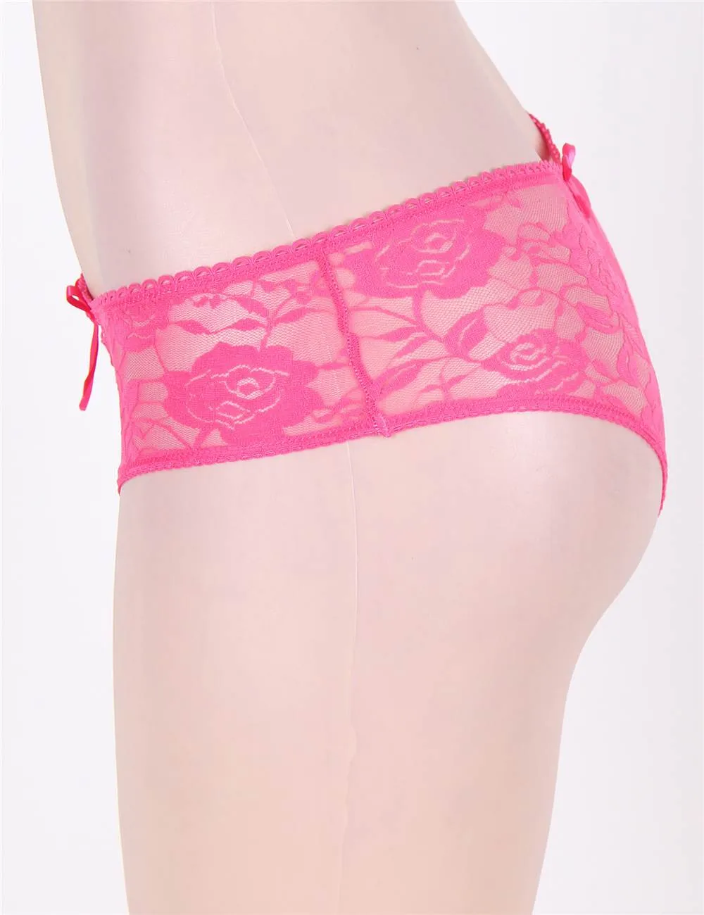 Sexy Open Crotch Strappy White Lace Thongs