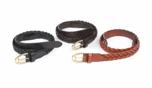 Shires Aubrion Plaited Leather Belt