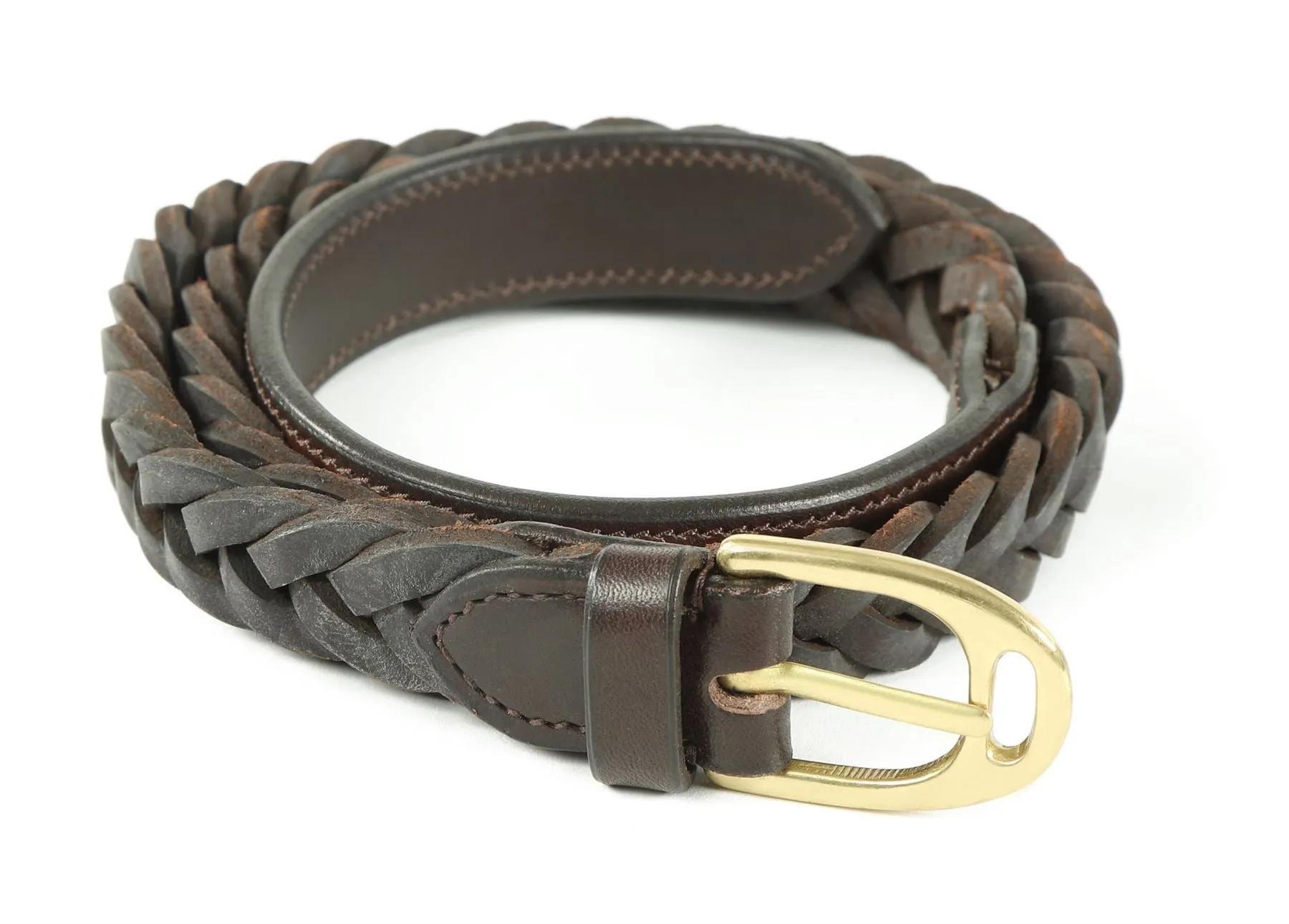 Shires Aubrion Plaited Leather Belt