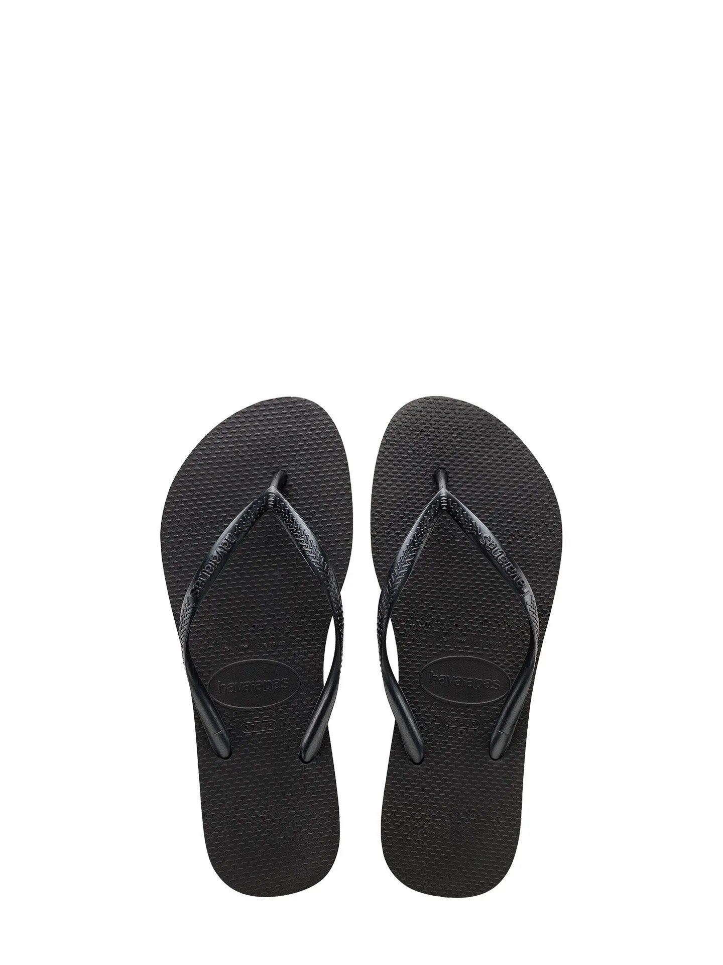 Slim flip-flops, black
