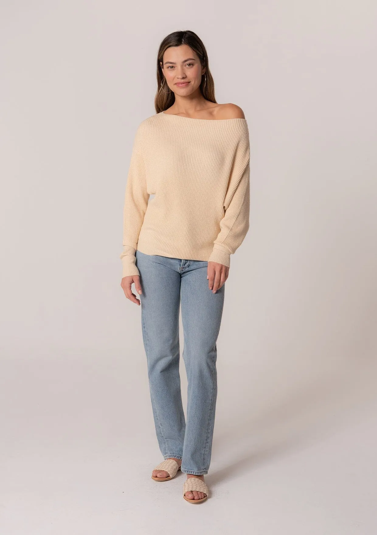 Snuggle Up Off Shoulder Sweater