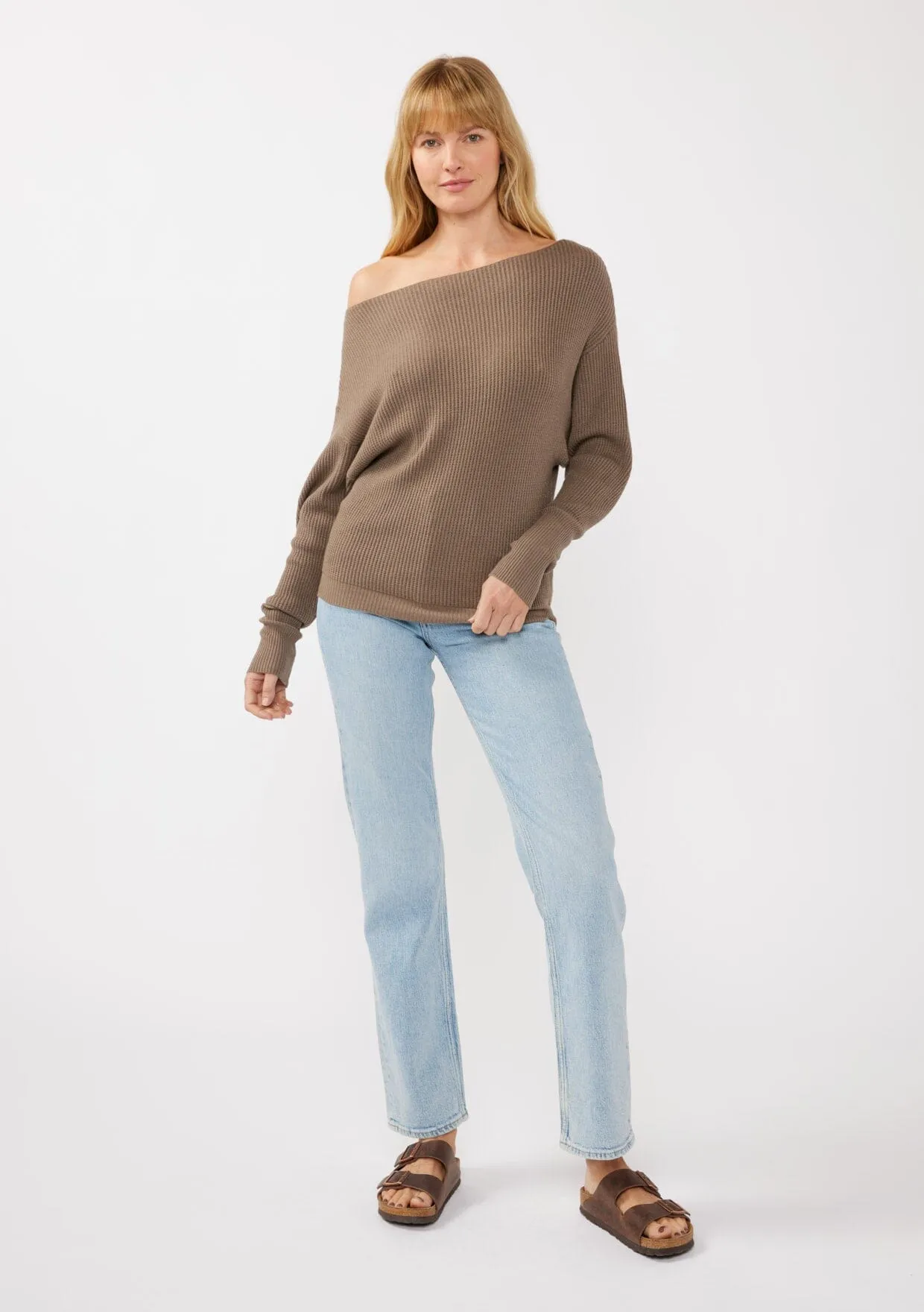 Snuggle Up Off Shoulder Sweater