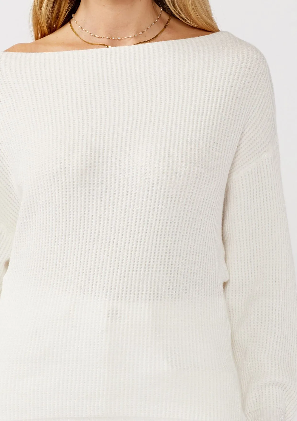 Snuggle Up Off Shoulder Sweater