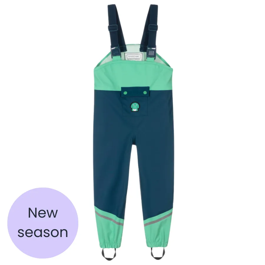 Spike The Dinosaur Waterproof Dungarees