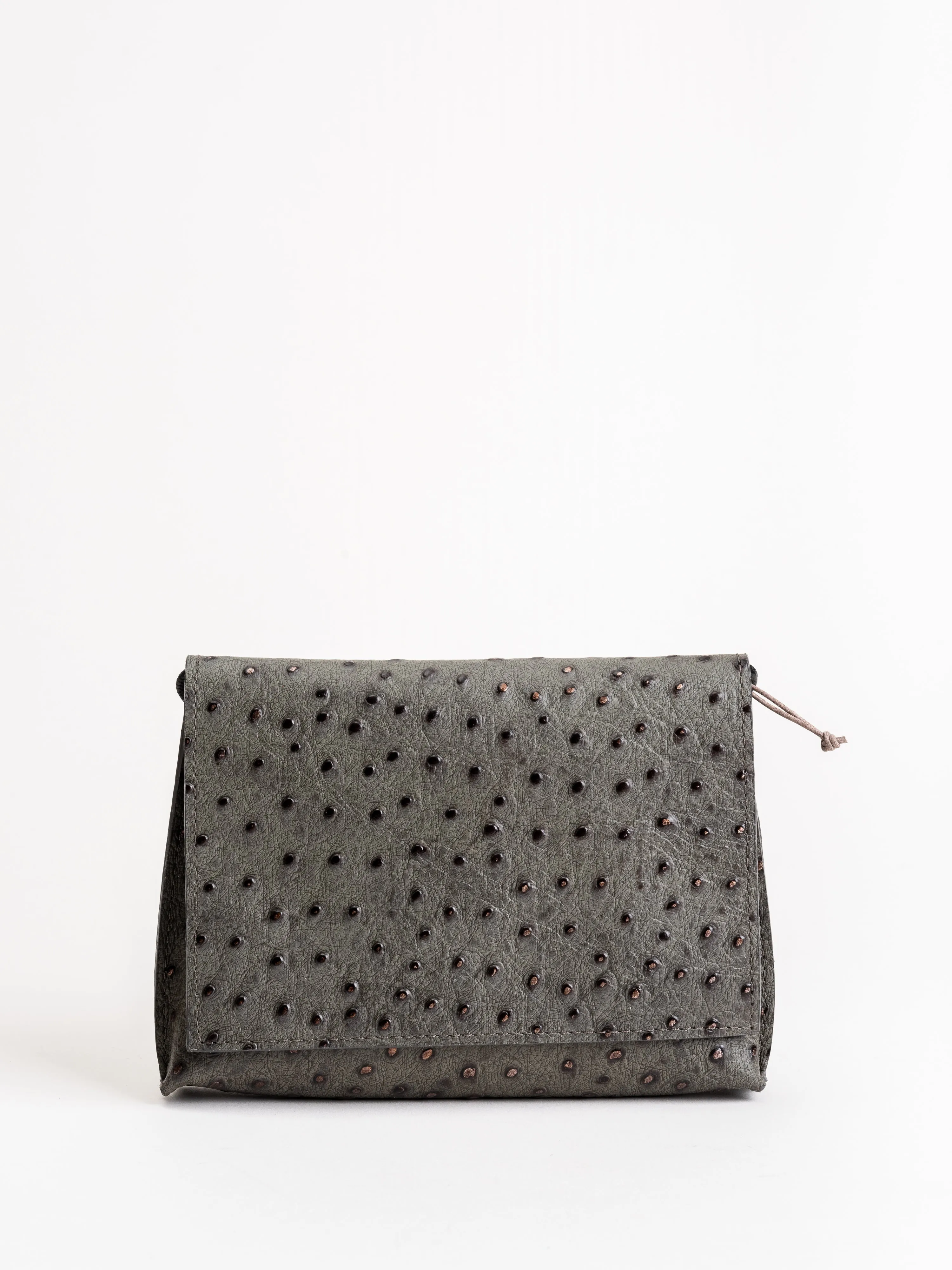 strappy foldover - storm ostrich