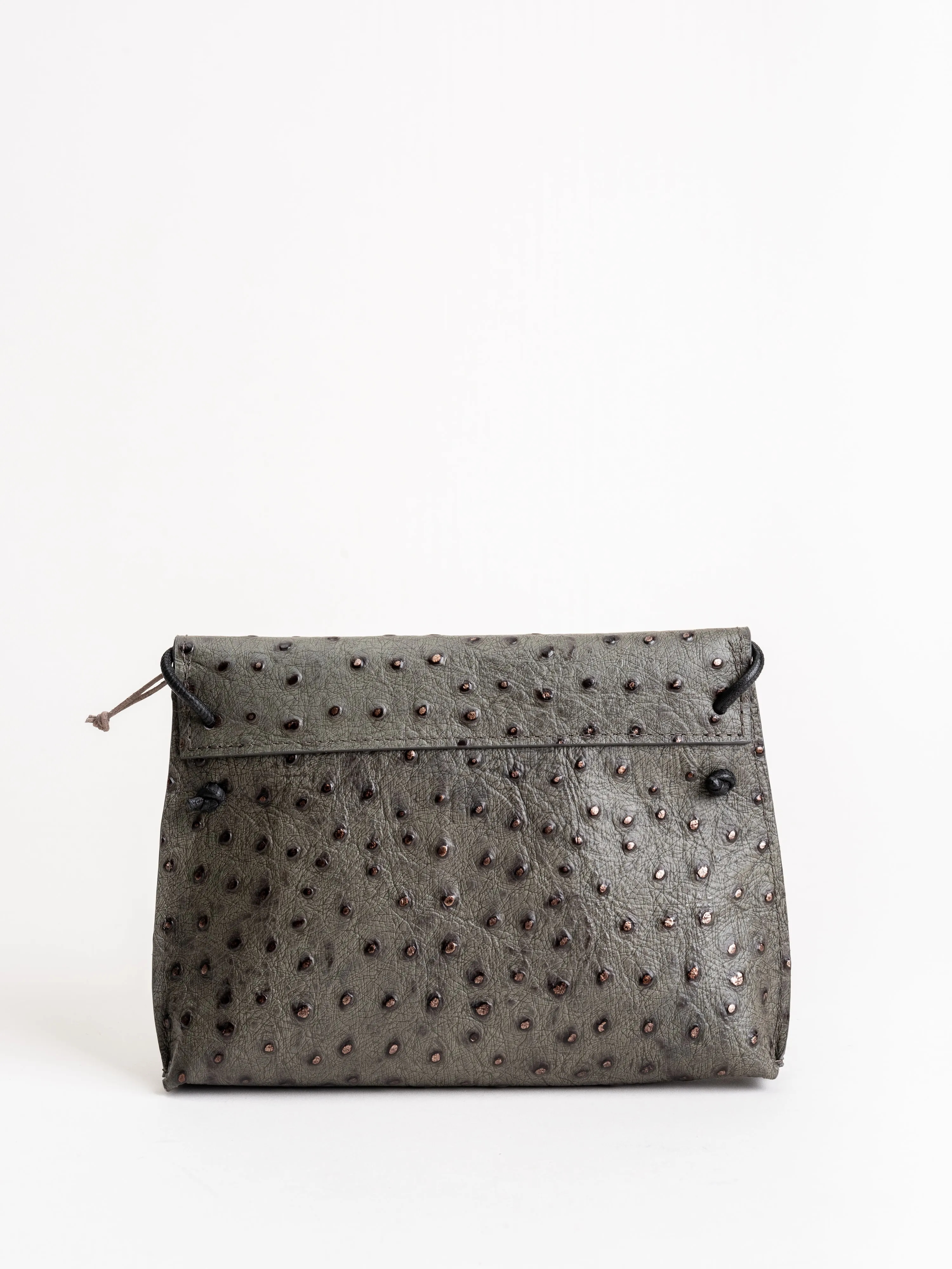 strappy foldover - storm ostrich