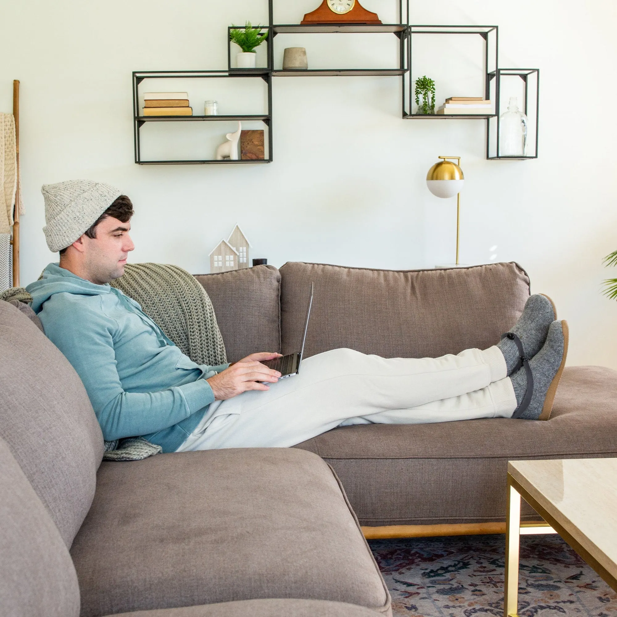 Stromo Unisex Slipper in Slate