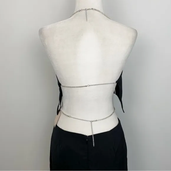 Superdown Ruth Diamond Chain Skirt Set Black M