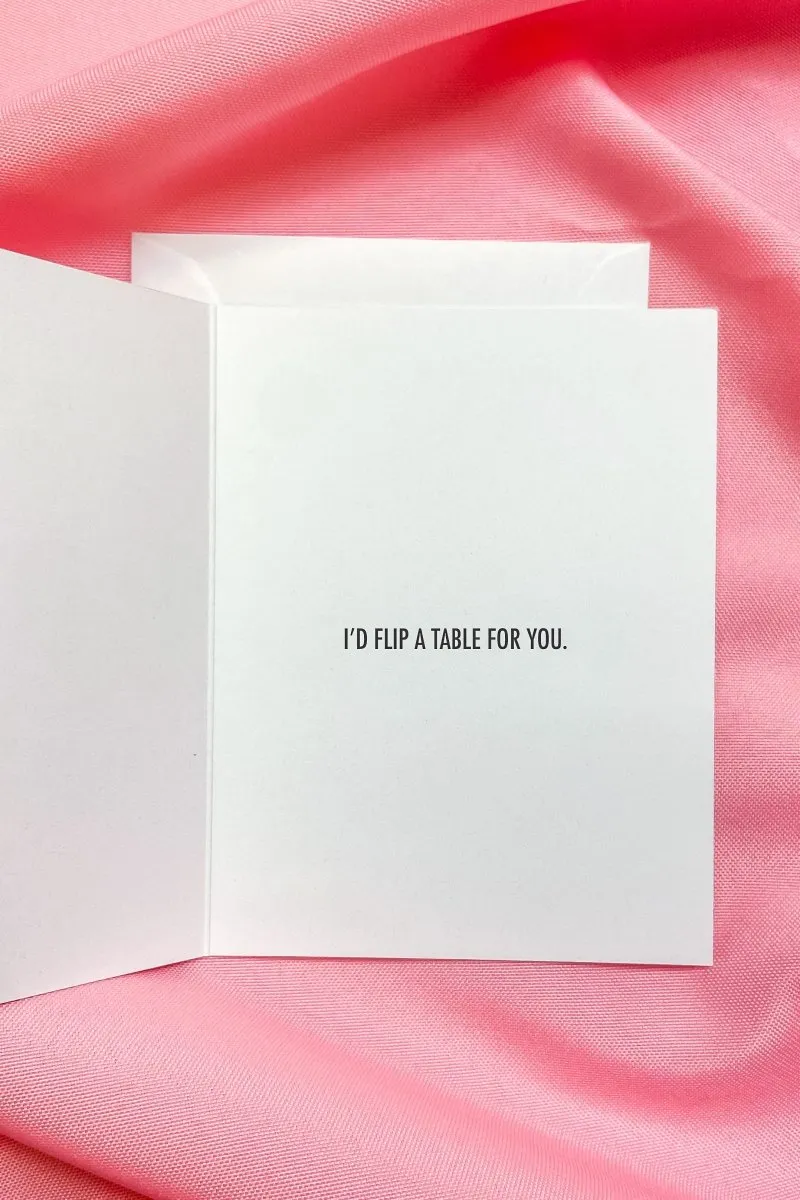 Table Flip Card