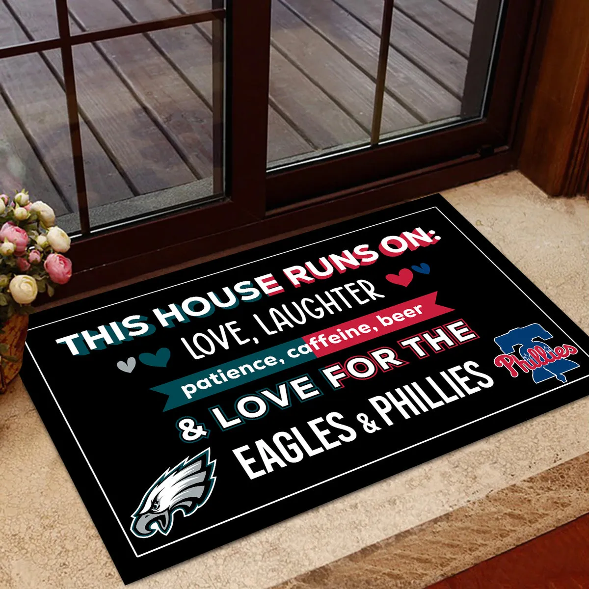 This House Runs On PLDPEG & PLDPL - Anti Slip Indoor Doormat