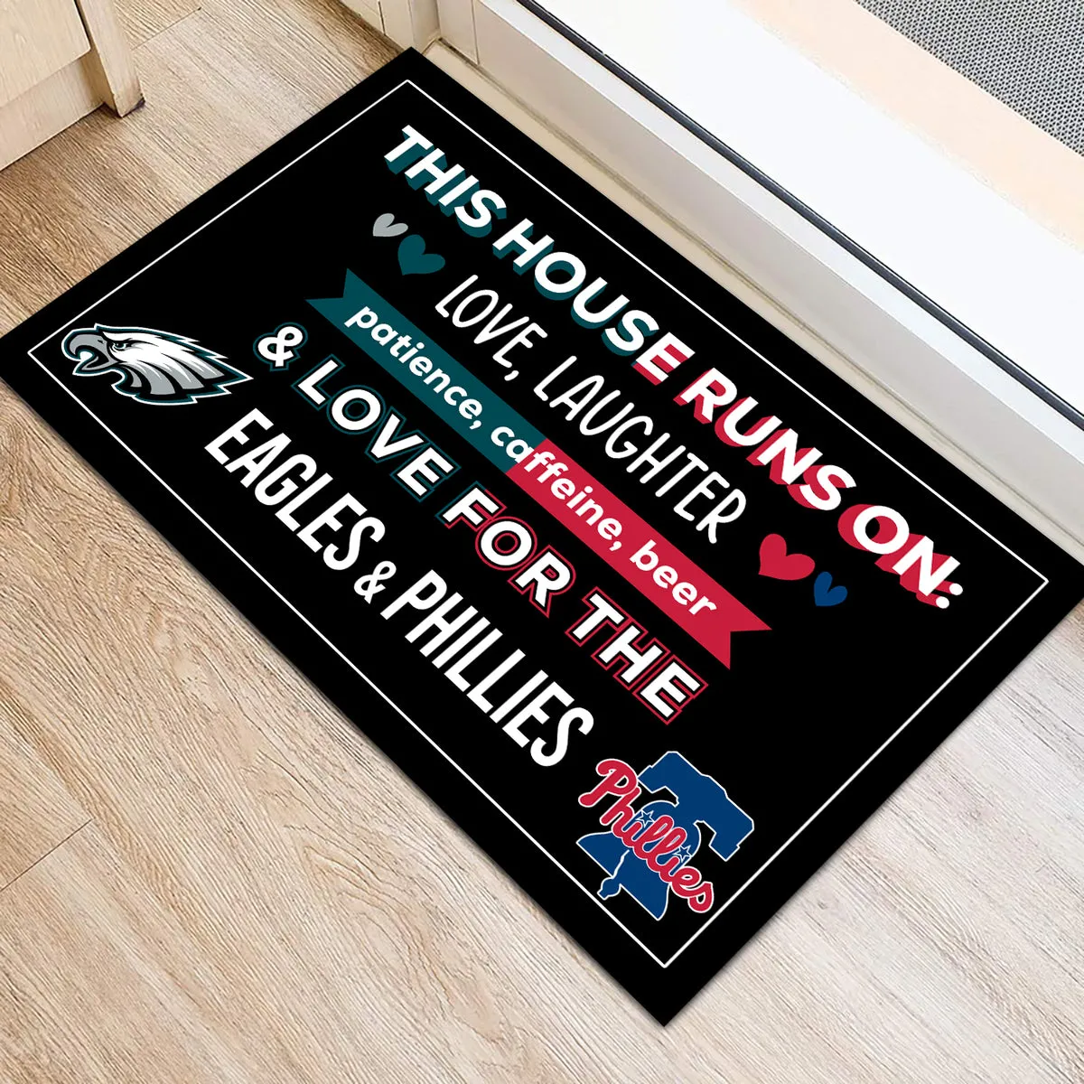 This House Runs On PLDPEG & PLDPL - Anti Slip Indoor Doormat