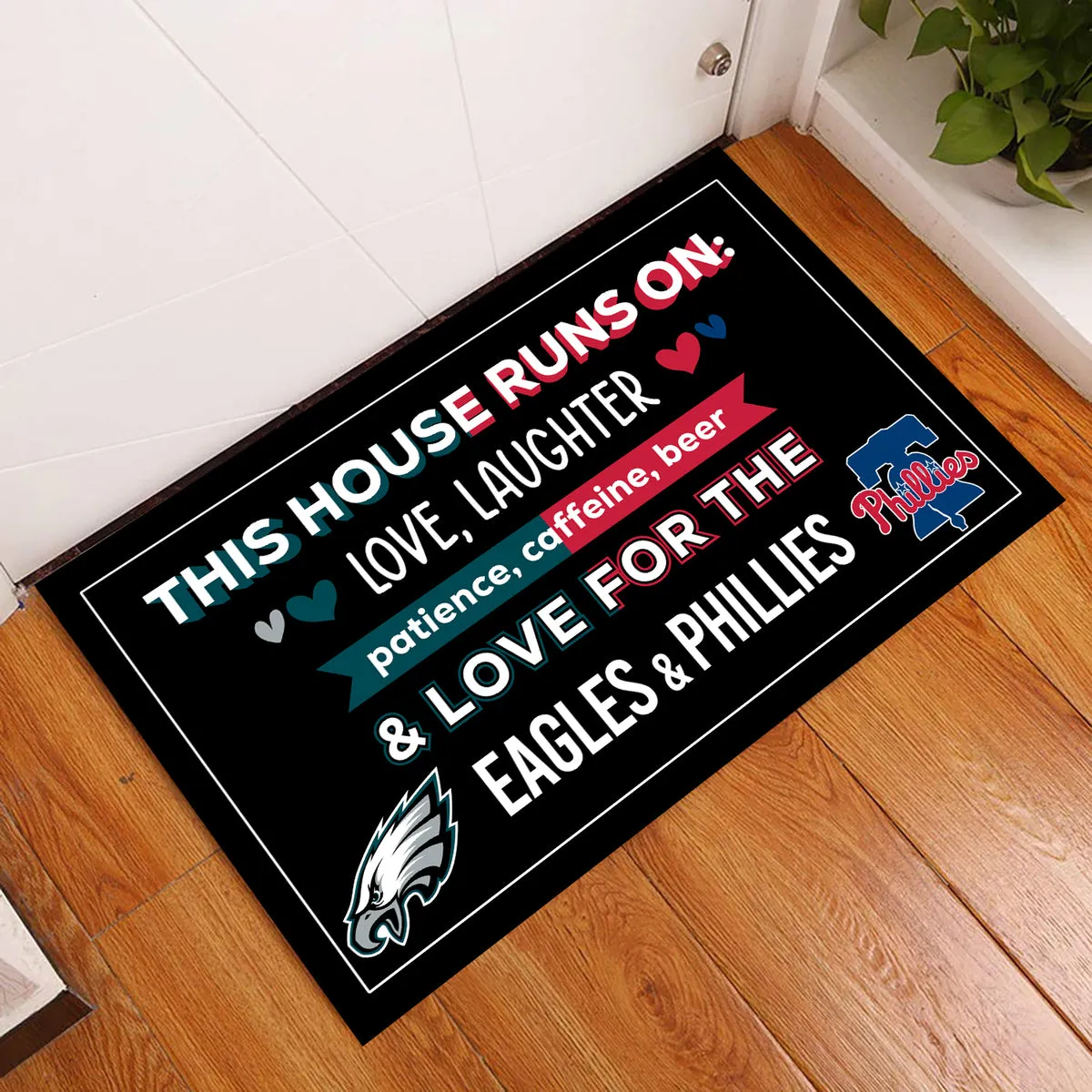 This House Runs On PLDPEG & PLDPL - Anti Slip Indoor Doormat