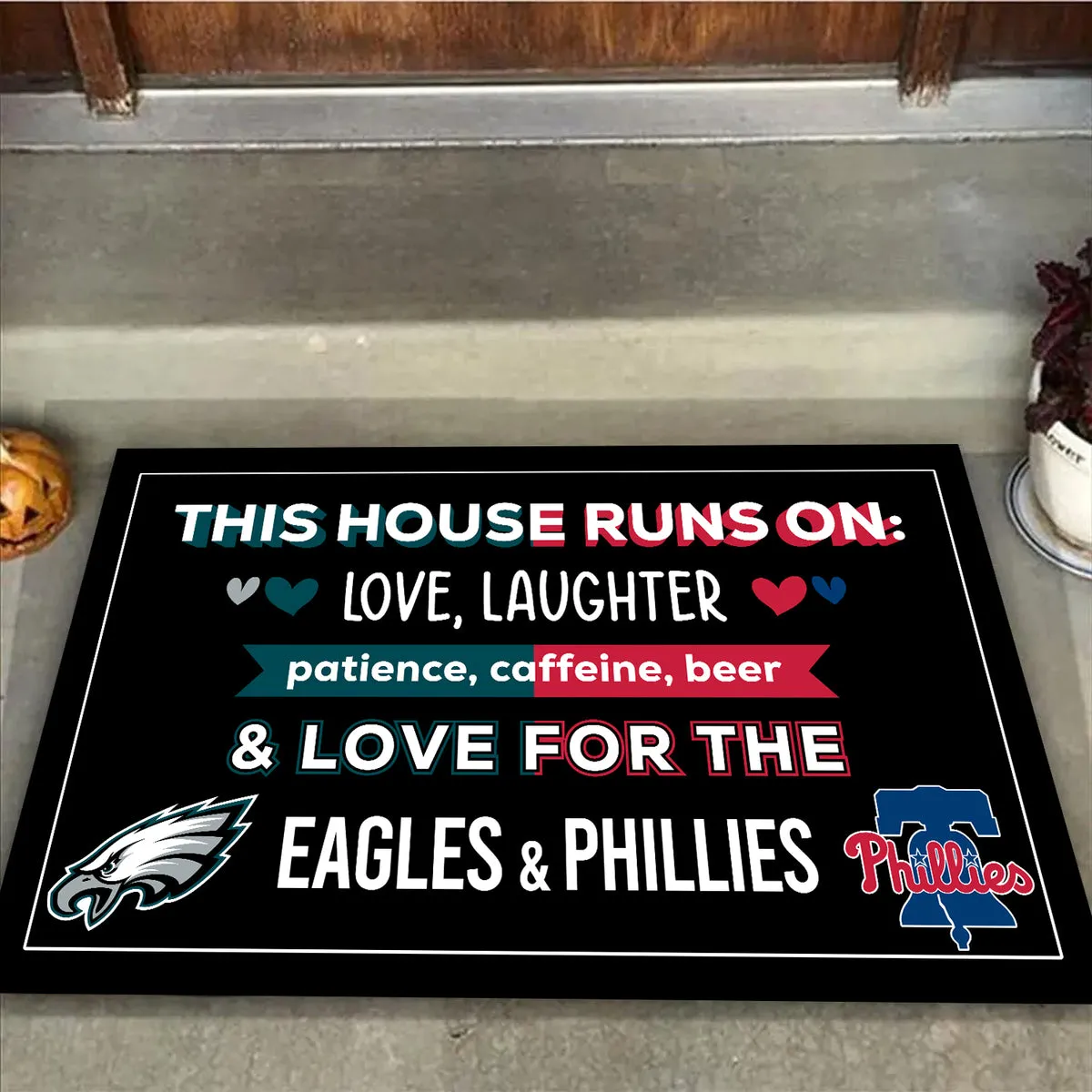 This House Runs On PLDPEG & PLDPL - Anti Slip Indoor Doormat