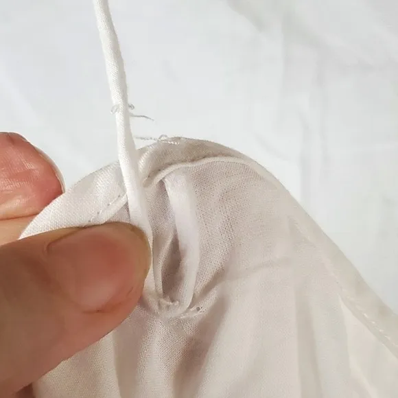 Tibi Eylet Embroidery Strappy White Cotton Dress
