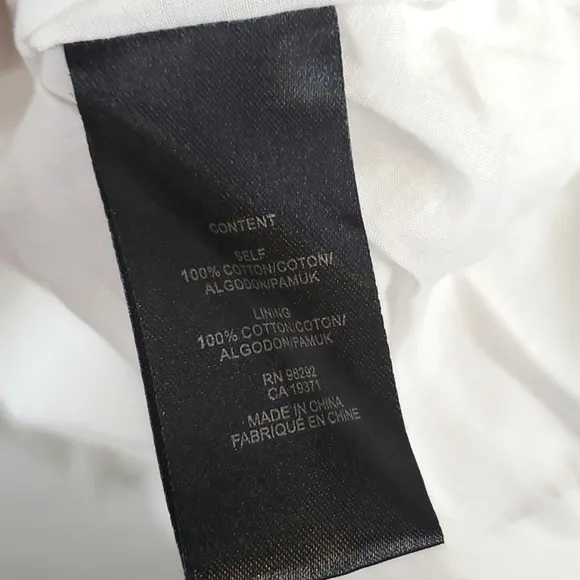 Tibi Eylet Embroidery Strappy White Cotton Dress