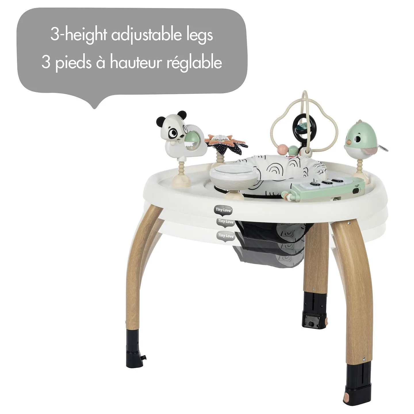 Tiny Love Black and White Decor 5-in-1 Here I Grow Stationary Activity Centre