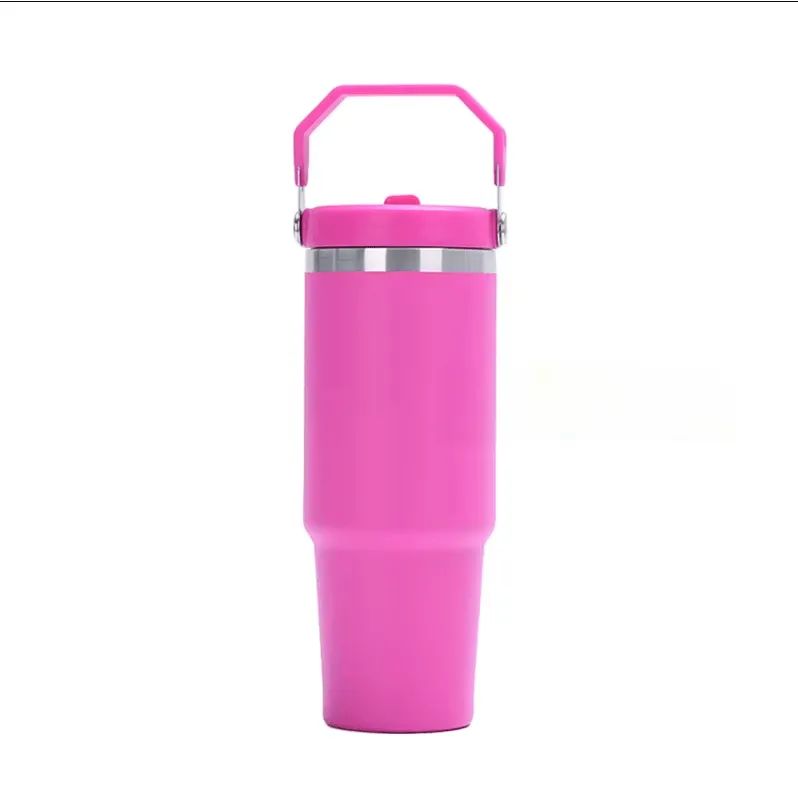 Tumbler with Flip up Straw  30 oz