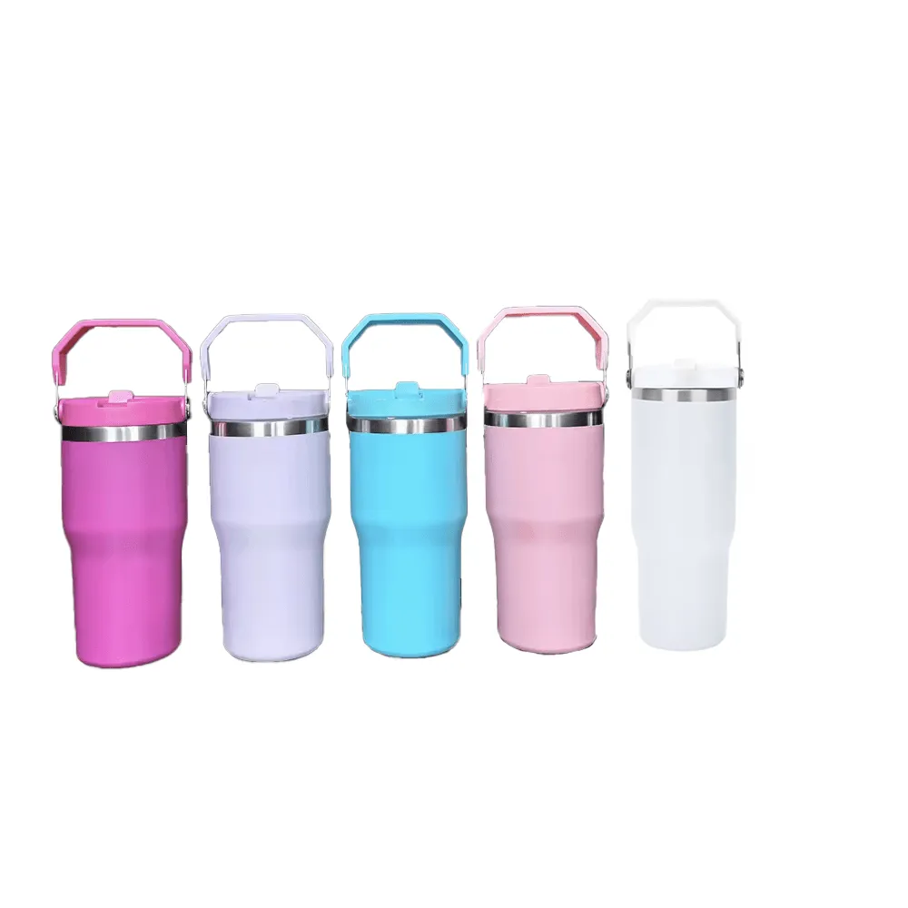 Tumbler with Flip up Straw  30 oz