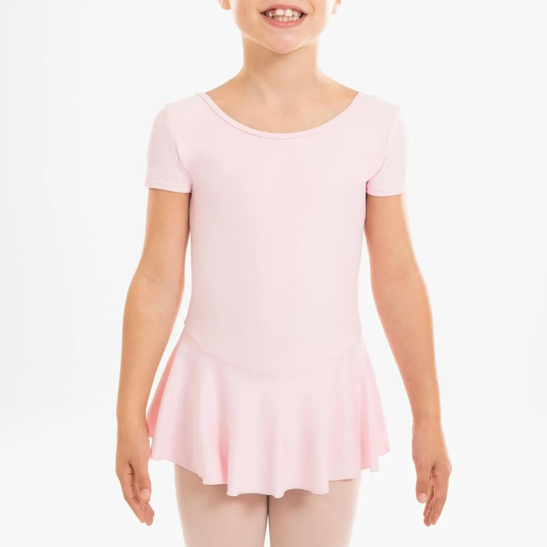 Tunique justaucorps à jupette de danse classique Fille - Rose