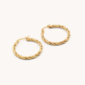 Twisted Hoops, Gold
