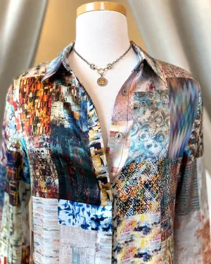Unbreakable Evolution Long Sleeve Naomi Printed Blouse