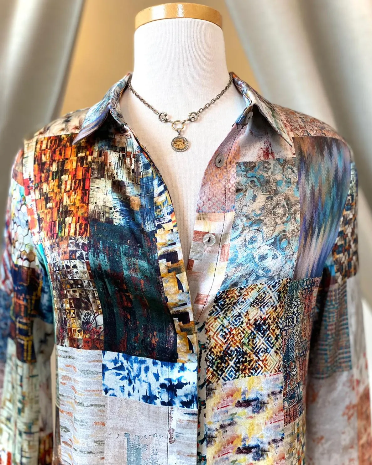 Unbreakable Evolution Long Sleeve Naomi Printed Blouse