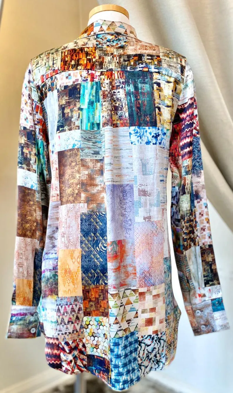 Unbreakable Evolution Long Sleeve Naomi Printed Blouse
