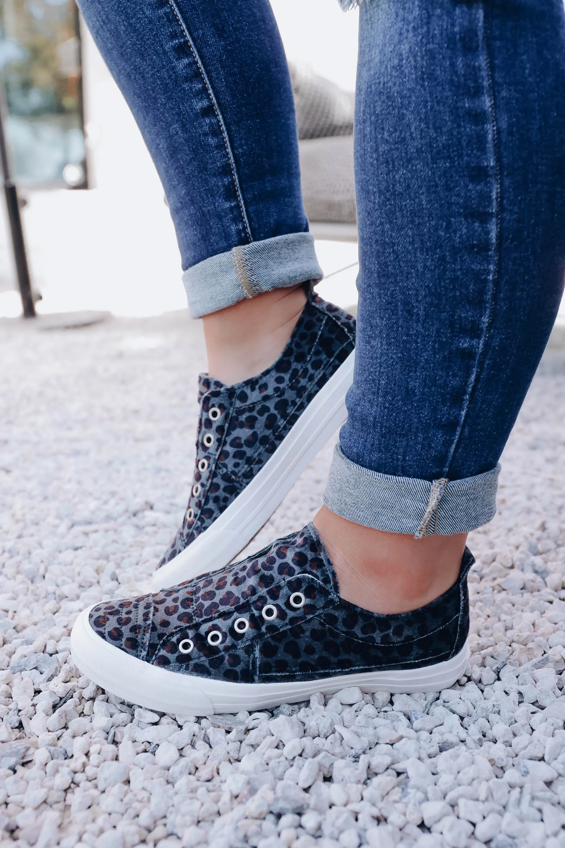 Val Slip on Sneaker by Very G - Charcoal