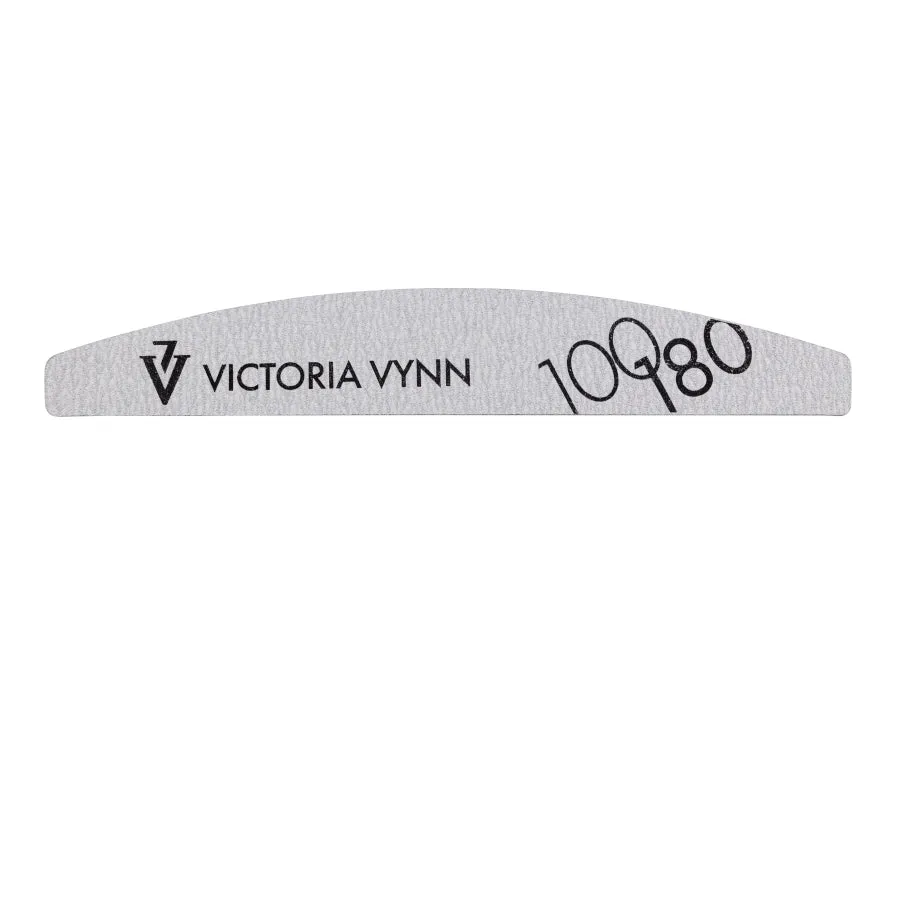 Victoria Vynn Crescent Grey Nail Files 100/180 10pcs