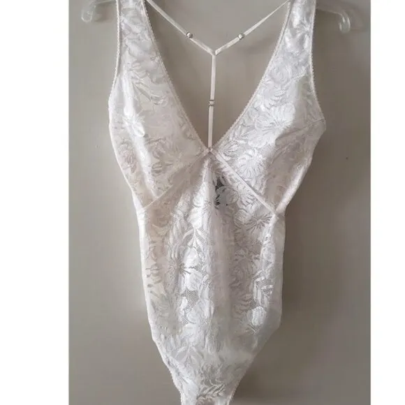 VS Very Sexy Palm Lace Bodysuit Teddy XS