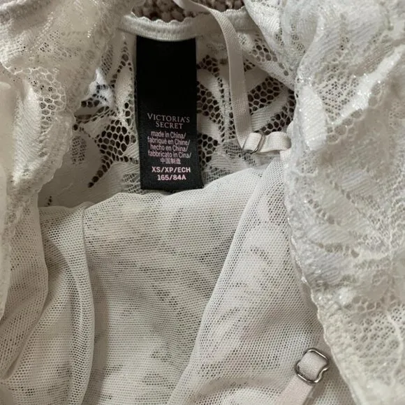 VS Very Sexy Palm Lace Bodysuit Teddy XS