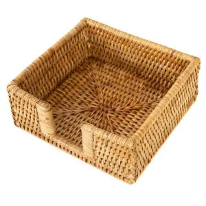 Wicker Cocktail Napkin Basket